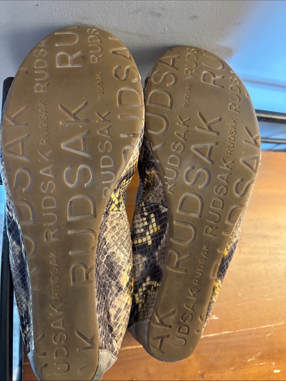 Rudsak Snakeskin Leather Ballet Shoe - Picture 11 of 11